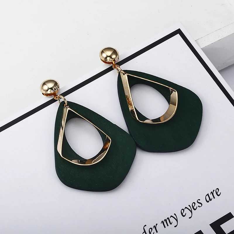 ES3222 Bohemia Earrings Statement Jewelry Exaggerated Ethnic Hollow Out Geometric Drop Earrings For Women Boho Style C251103