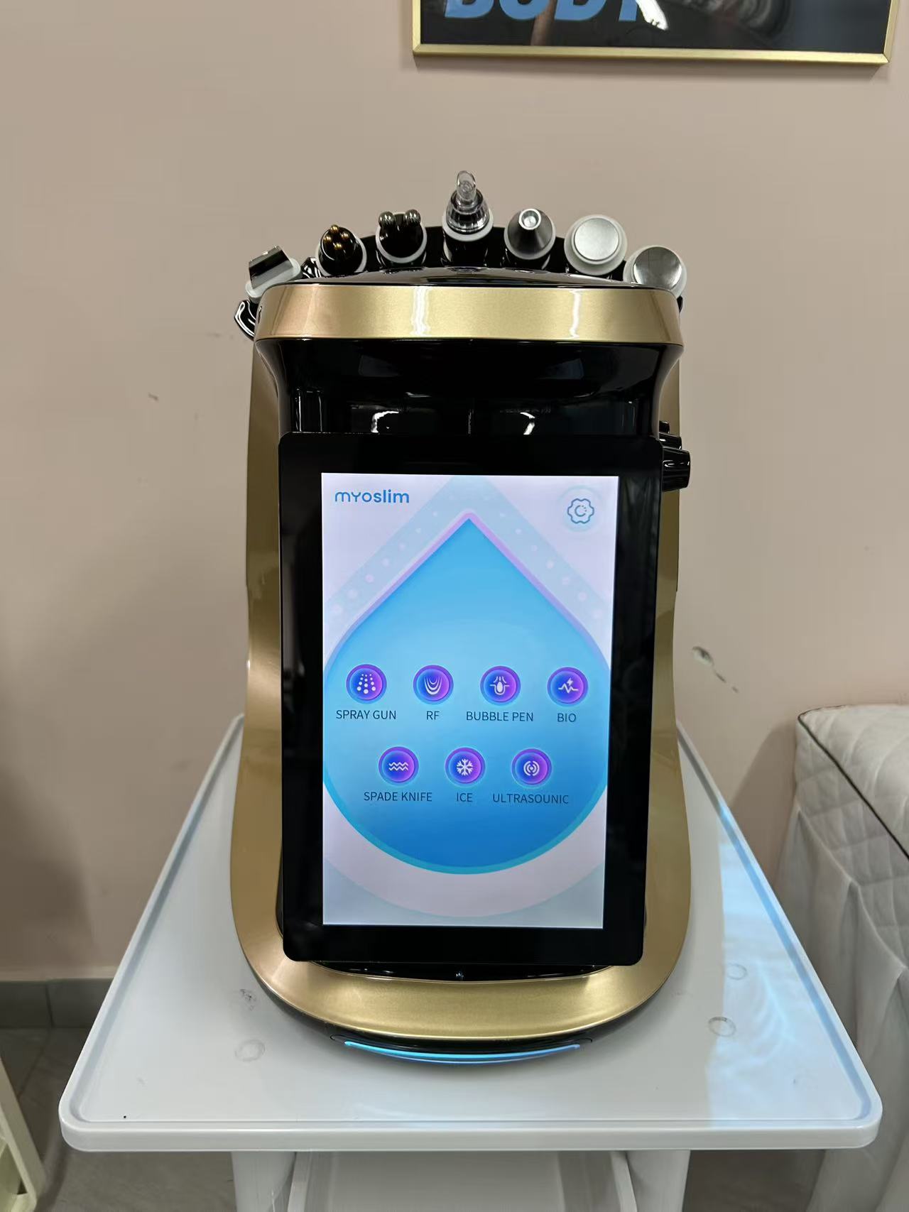 7 in 1 Oxygen Facial Machine Bubble Jet Peel Hydro Dermabrasion RF Skin Rejuvenation Beauty Spa Equipment