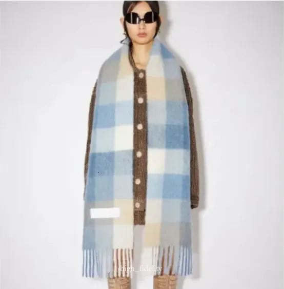 Scarf Designer Luxury Acnes Scarfs For Women Classic 100 Wool Knit Cashmere Letters Designers Scarf Winter Christmas Gifts Warm High Quality Scar F51