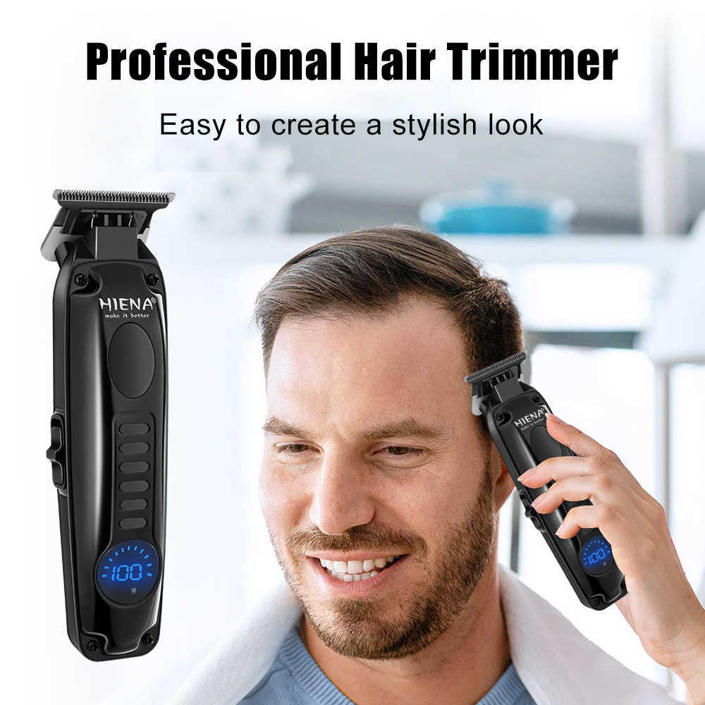 Strong Electric Hair Clipper HIENA Professional Hair Trimmer For Men Salon Barber Cordless Hair Beard Cutting Machine Set M250403