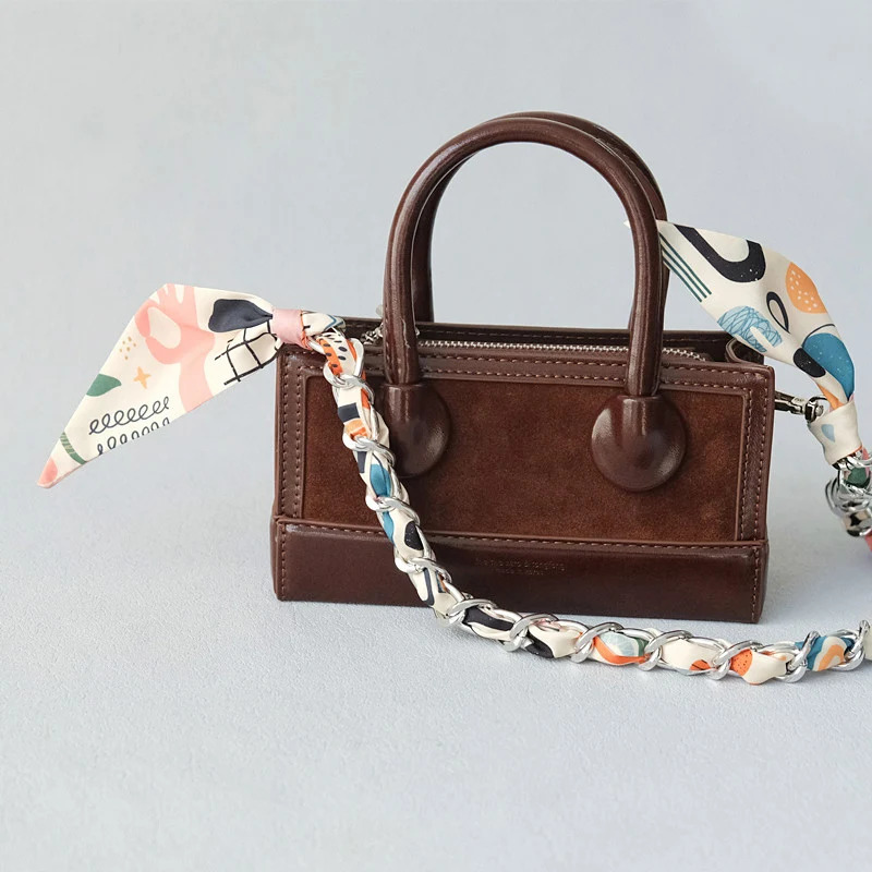 Fashion Woman Handbag Accessory Chains Detachable Floral Gold Silver Metal Silk Strap Women DIY Chain Bag Handles 251030