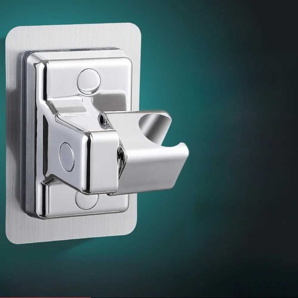 Adjustable Shower Bracket Self Adhesive Wall Mount with 360 Rotation No Drill Space Saving Bathro Organizer Y251103