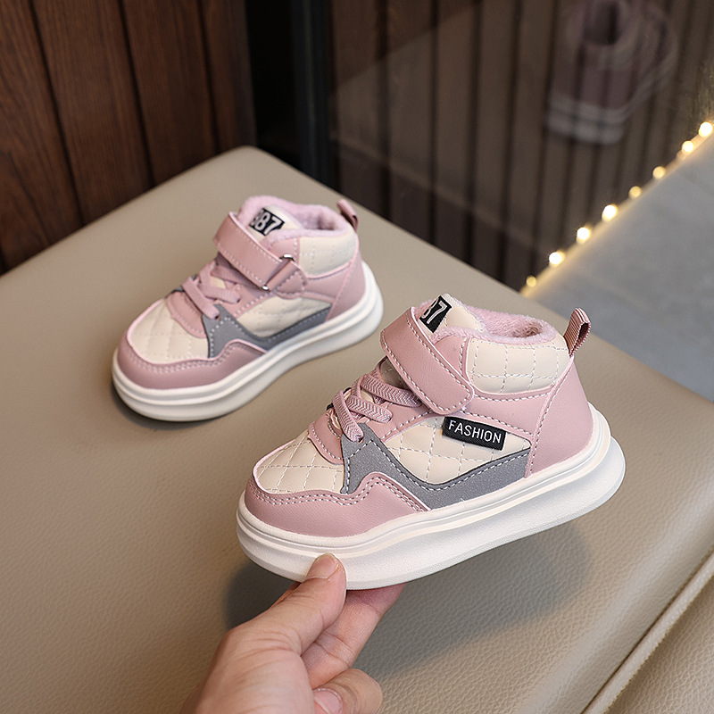 2024 Winter New Sneakers for Children Casual Shoes Boys and Girls Sport Basketball Shoes Umshop Antislip Toddler Baby s Outdoor Shoes Sizes 22 31 U010