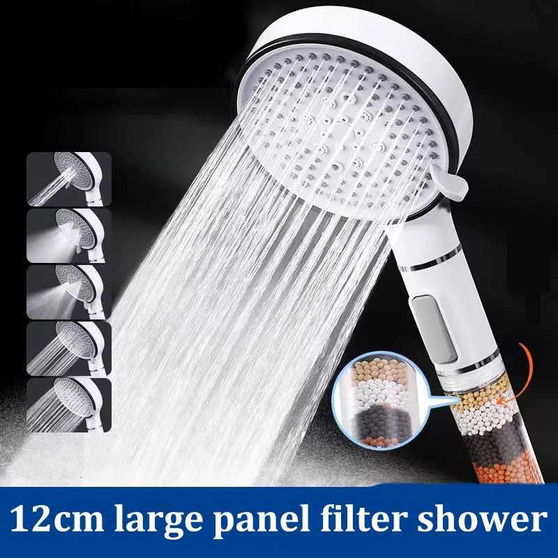 Filter Spray Fivespeed Booster Large Panel Shower He Shower Bath Handheld Shower Plus Hose Set Y251103