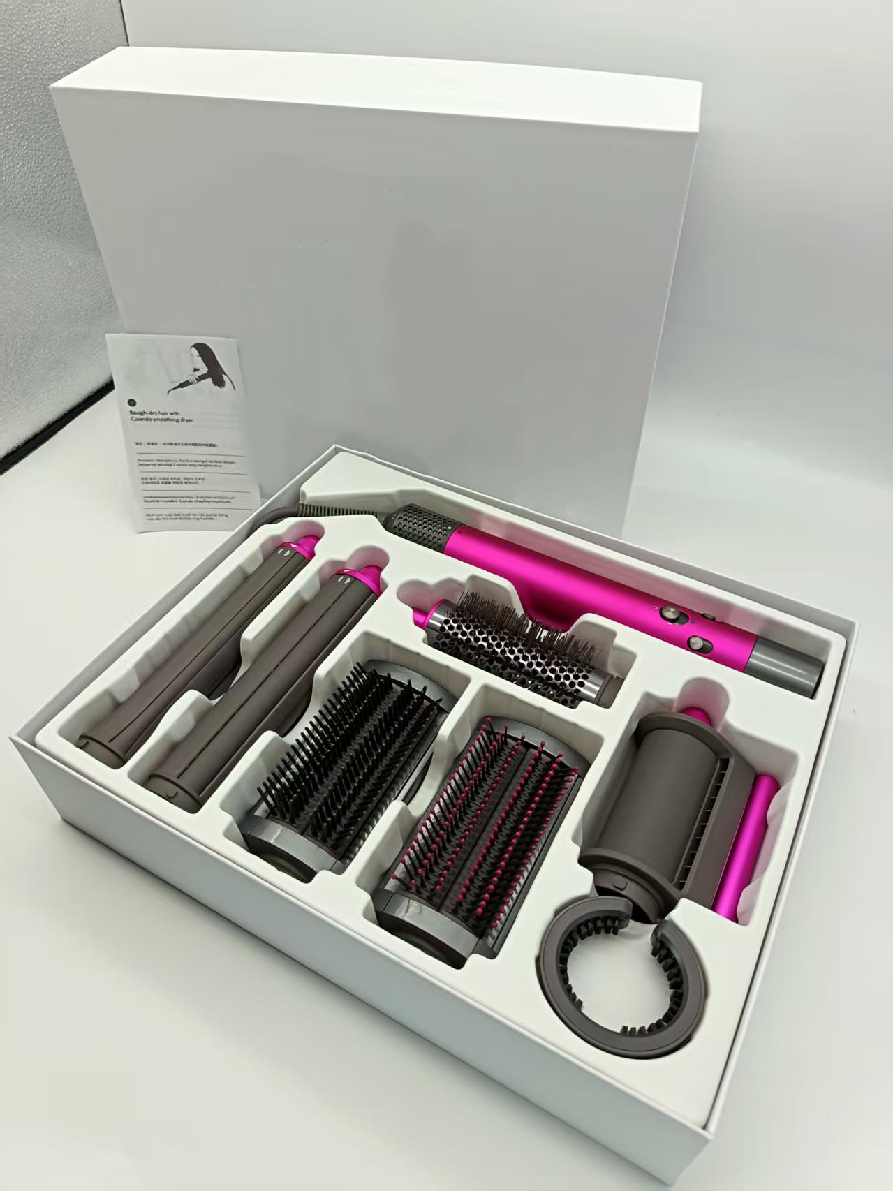 Designer Multifunction Curling Irons Hair Curler Warm Comb Anion Hairdryer Hair Dryer Hair Shaper Fashion Mens Womens Hair Tool Unisex 7in1