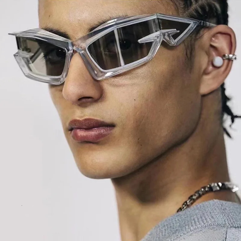 1PC Fashion Show Sunglasses CrossBorder Unisex Sunglasses Exaggerated Futuristic Technology Y2K Sunglasses 251103