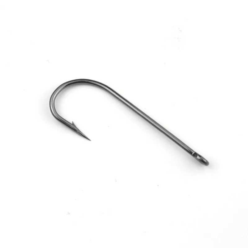 50pcs Long Shank Fishing Hooks Saltwater Fresh Water Circled Fishhooks High Carbon Steel Having Barbs Offshore Angling Lure Z250402
