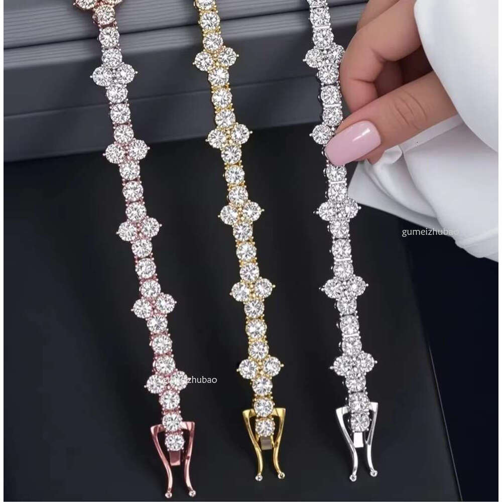 jewelry Custom wholesale Sier Moissanite Cross bracelet Unique fashion perfect necklace VVS Ice out