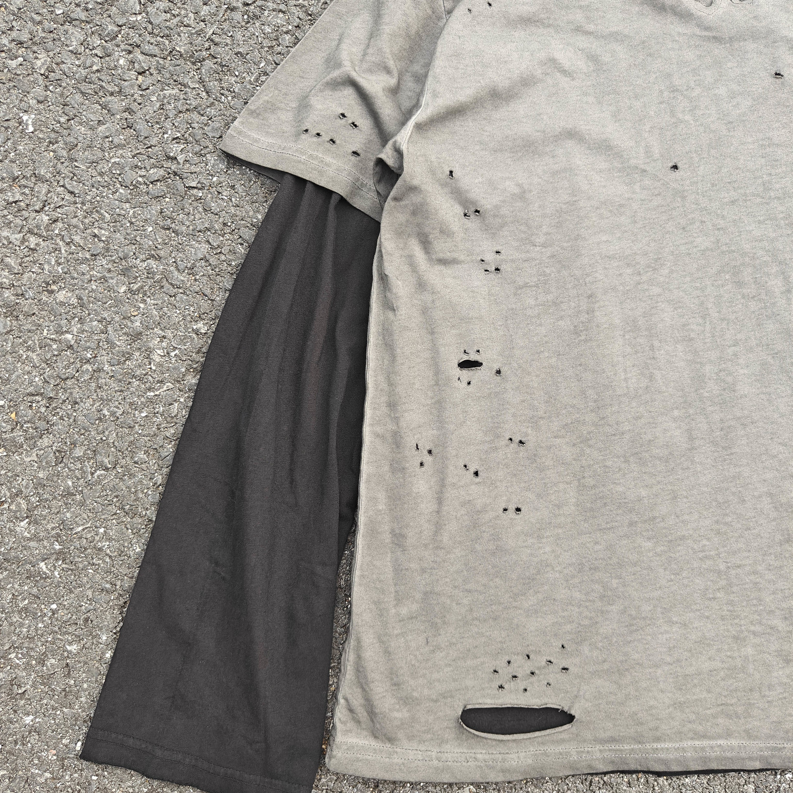 Punk Hip hop fashion long sleeve combination hoodie printed jumper for men Y2k Harajuku Goth Streetwear loose sweatshirt 250113