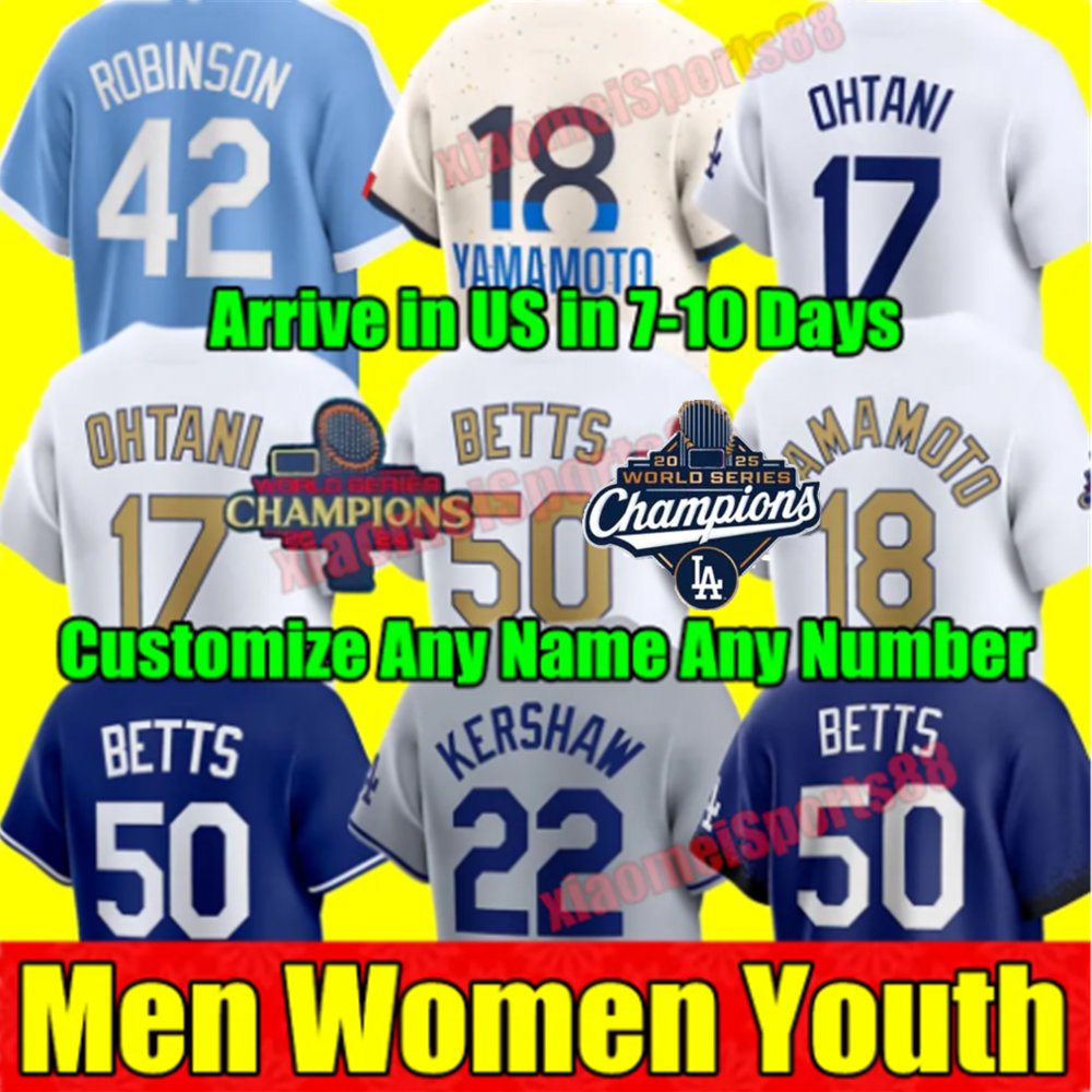 2025 world series Custom S-4XL Jerseys Ohtani Betts Freddie Freeman Enrique Hernandez CHRIS TARLO MAX MUNCY JAMES Outman Yamamoto SNELL DODGER R.SASAKI Men women kids