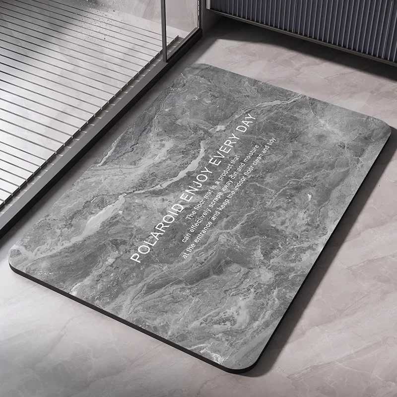 Super Absorbent Bathroom Mat Bath Non-slip Bathtub Foot Mat Carpet Quick Dry Shower Floor Toilet Rug Doormat Washable C251103