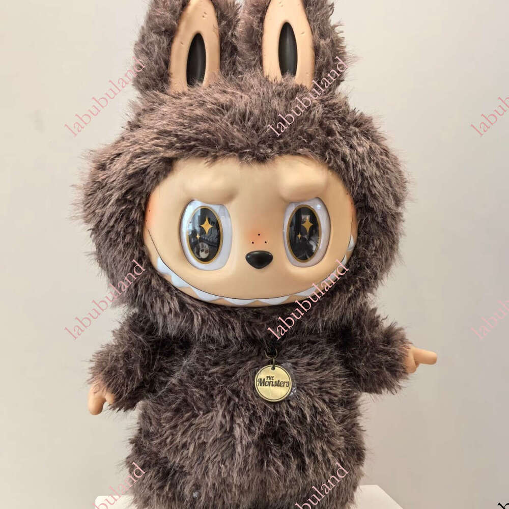 Labubu Zimomo Angel Chief 38cm Big Baby Vinyl Face Blind Box Plush Doll Ornament National Edition
