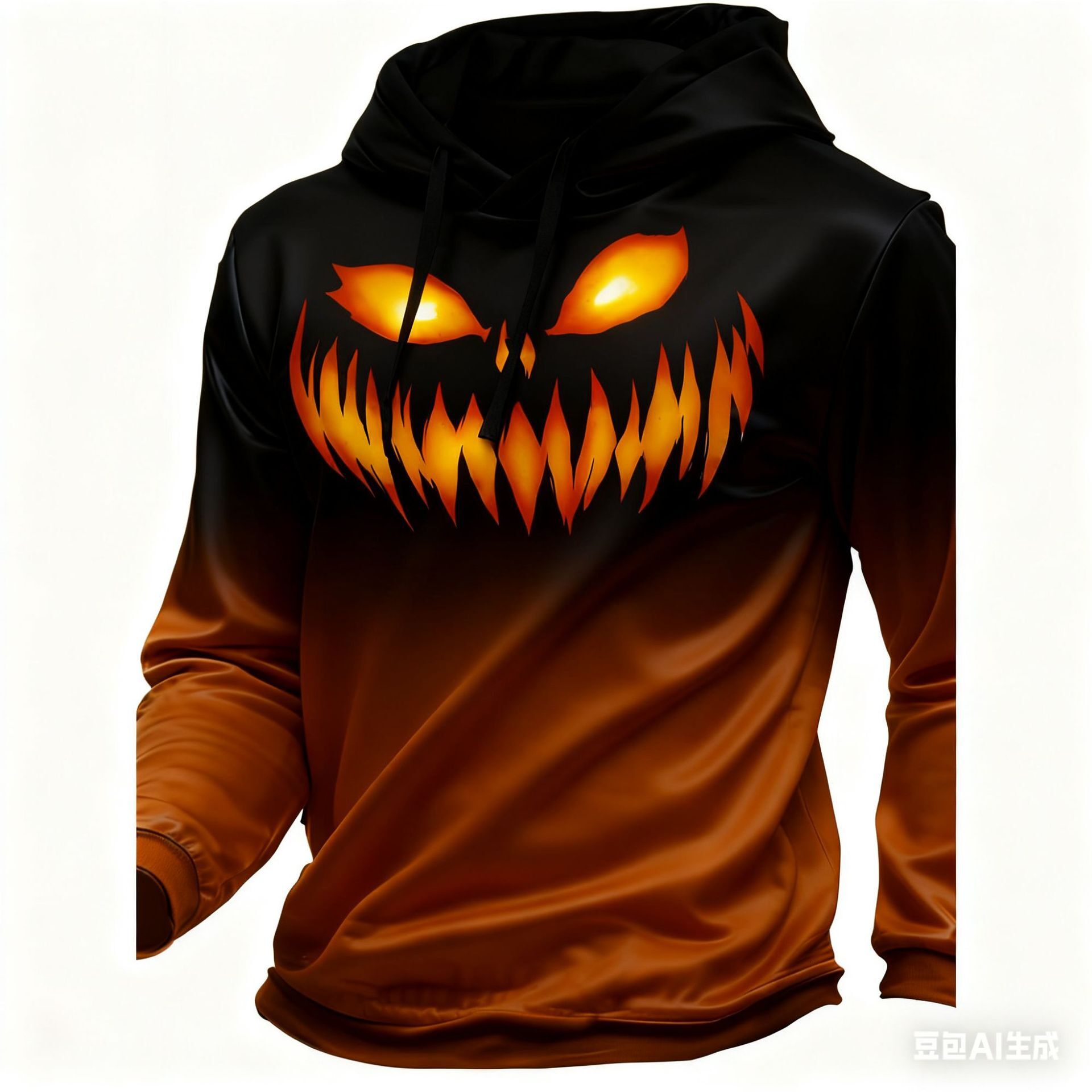 Designer Luxury 2025 European And American Halloween Men's Sweatshirt New Style Ghost Face Fashion Print Christmas Series Hooded Sweatshirt