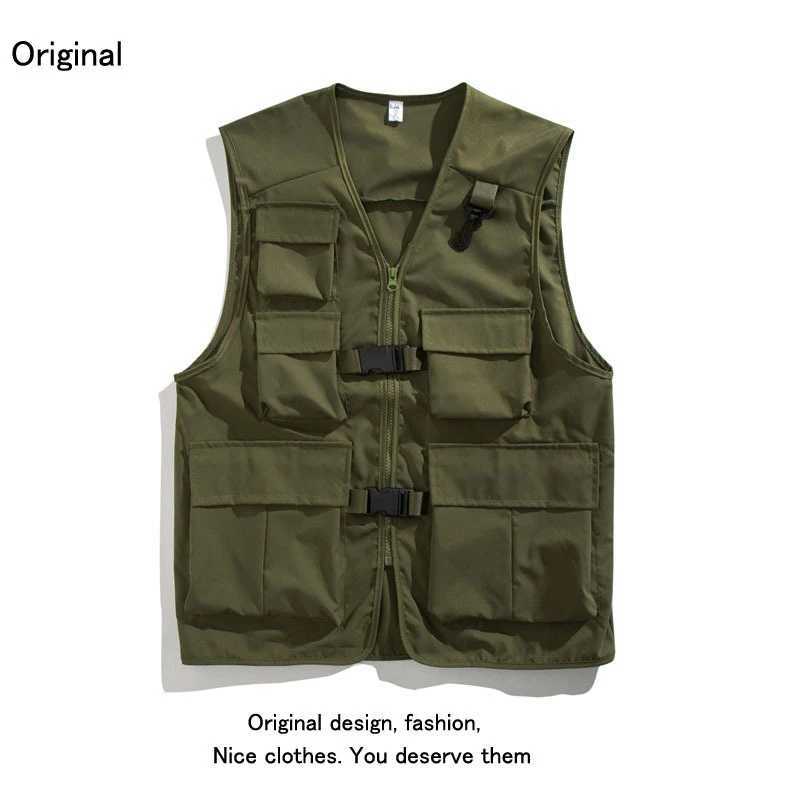 Men Summer Outdoor Work Safari Fishing Travel Photo Hiking Vest with Pockets Gym Jogging Running Sport Sleeveless Mesh Waistcoat X2504031