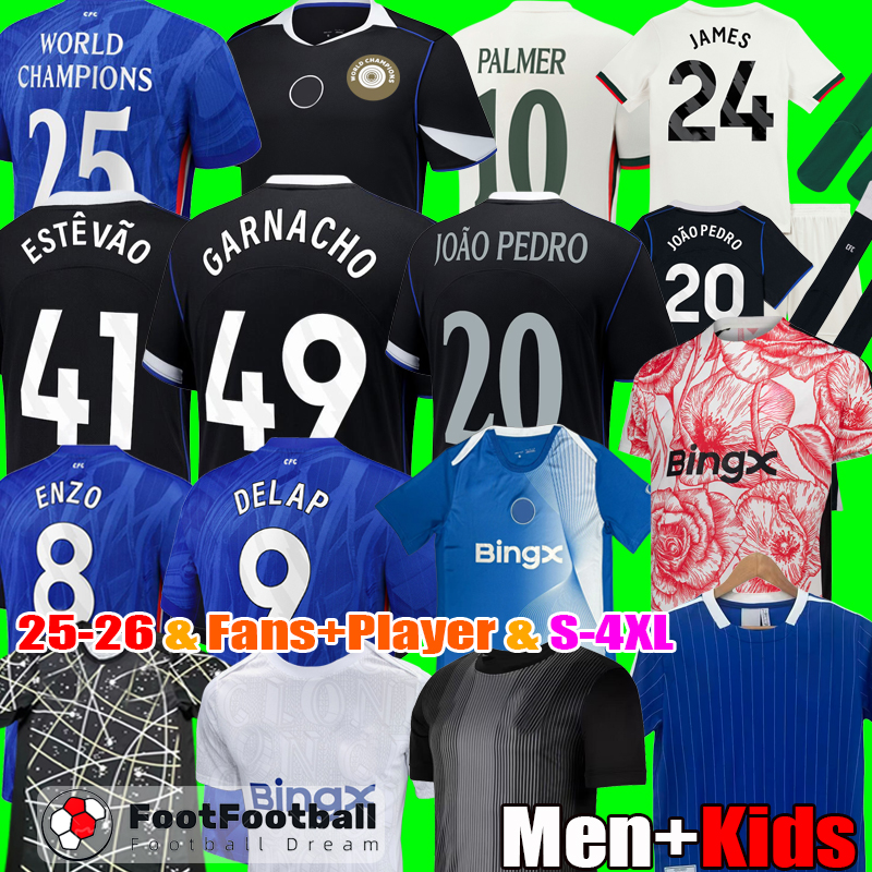 S-4XL 25 26 GARNACHO Estevao JOAO PEDRO ENZO PALMER NETO CAICEDO Soccer Jerseys FC jersey 2025 JAMES Chelseaa 2026 BADIASHILE MUDRYK Football Shirt Men Kids Kit tops