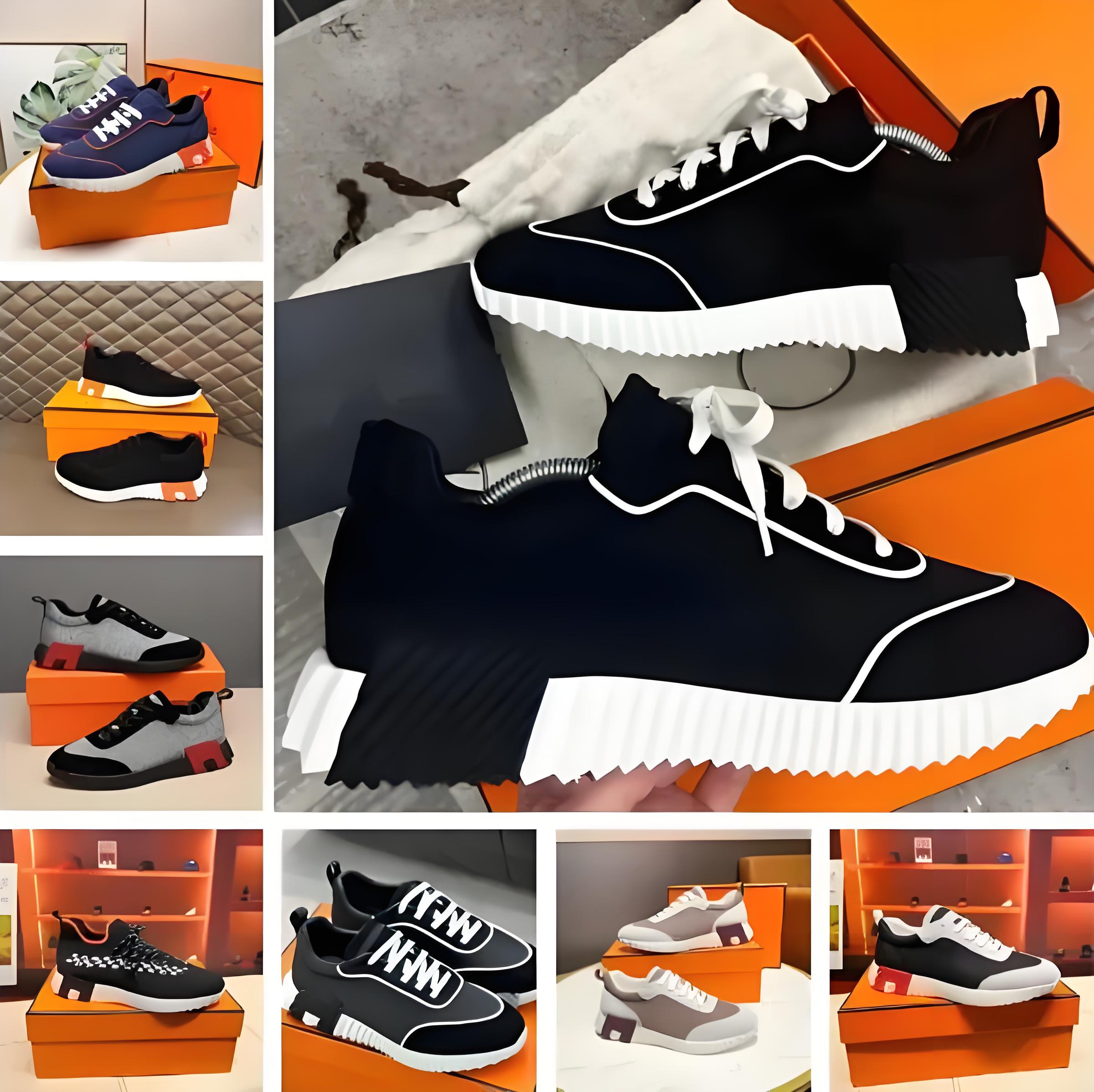 TOP SALE Bouncing Sneakers Casual Shoes Trainers Breathable Mesh Running Shoe Men Bounce Sneaker Women Non-Sli Rubber Sole Flat Train anti-wrestling strong