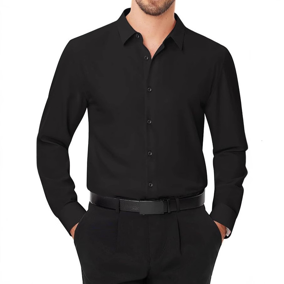 Mens casual and fashionable multi-color long sleeved shirt 241008