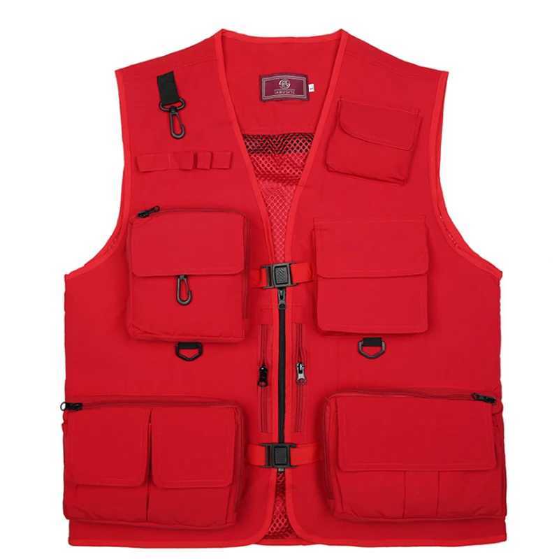 2021 Fishing Jacket Quick-drying Mesh Vestt Multi-Pocket Mesh Vest Outdoor Vest Multi Pocket Summer Mesh Vest X250403