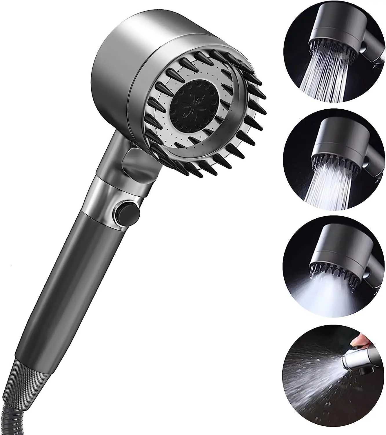High Pressure Massage Shower Portable Filter Rainfall Faucet Tap Bathro Bath 3 Modes Shower Innovative Accessories Y251103