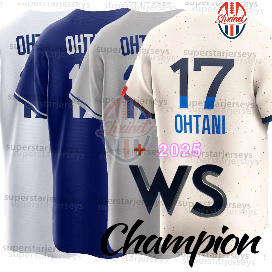 Custom 17 Ohtani 2025 World Series Championship Gold Betts Freeman Sasaki Tokyo Series Jersey Mens Womens Youth Hyeseong Kim Freddie Freeman Smith Edm