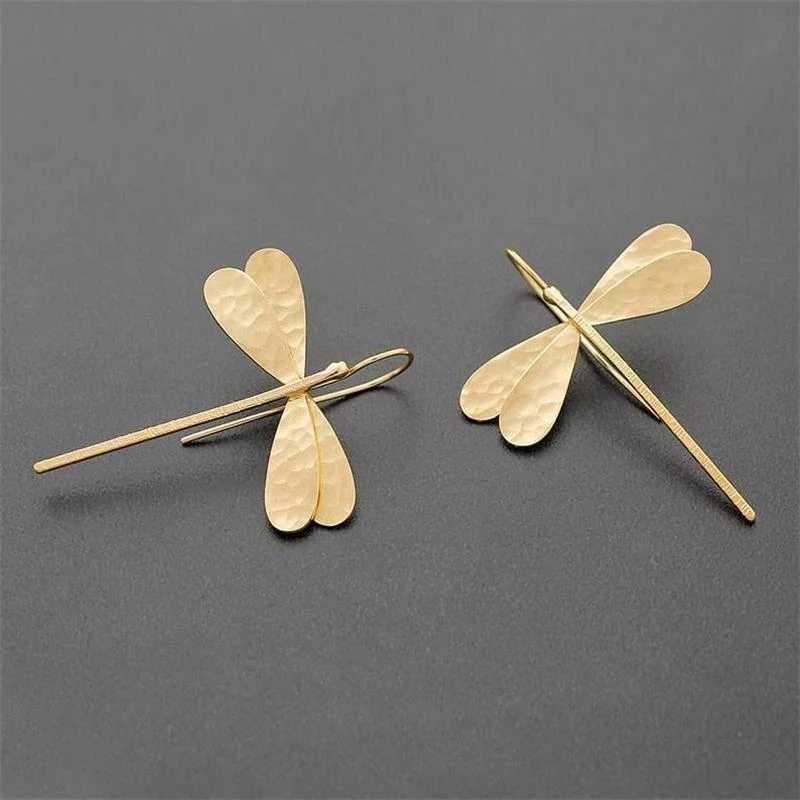 Simple Stereo 3D Dragonfly Drop Earrings Trend Ladies Long Earrings For Women Party Wedding Jewelry Accessories Drop Shipping C251103