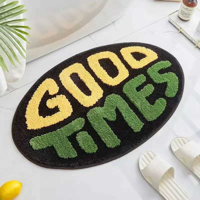 Small fresh fruit imitation cashmere toilet absorbent mat Bathroom toilet household carpet bedroom bedside foot mat C251103