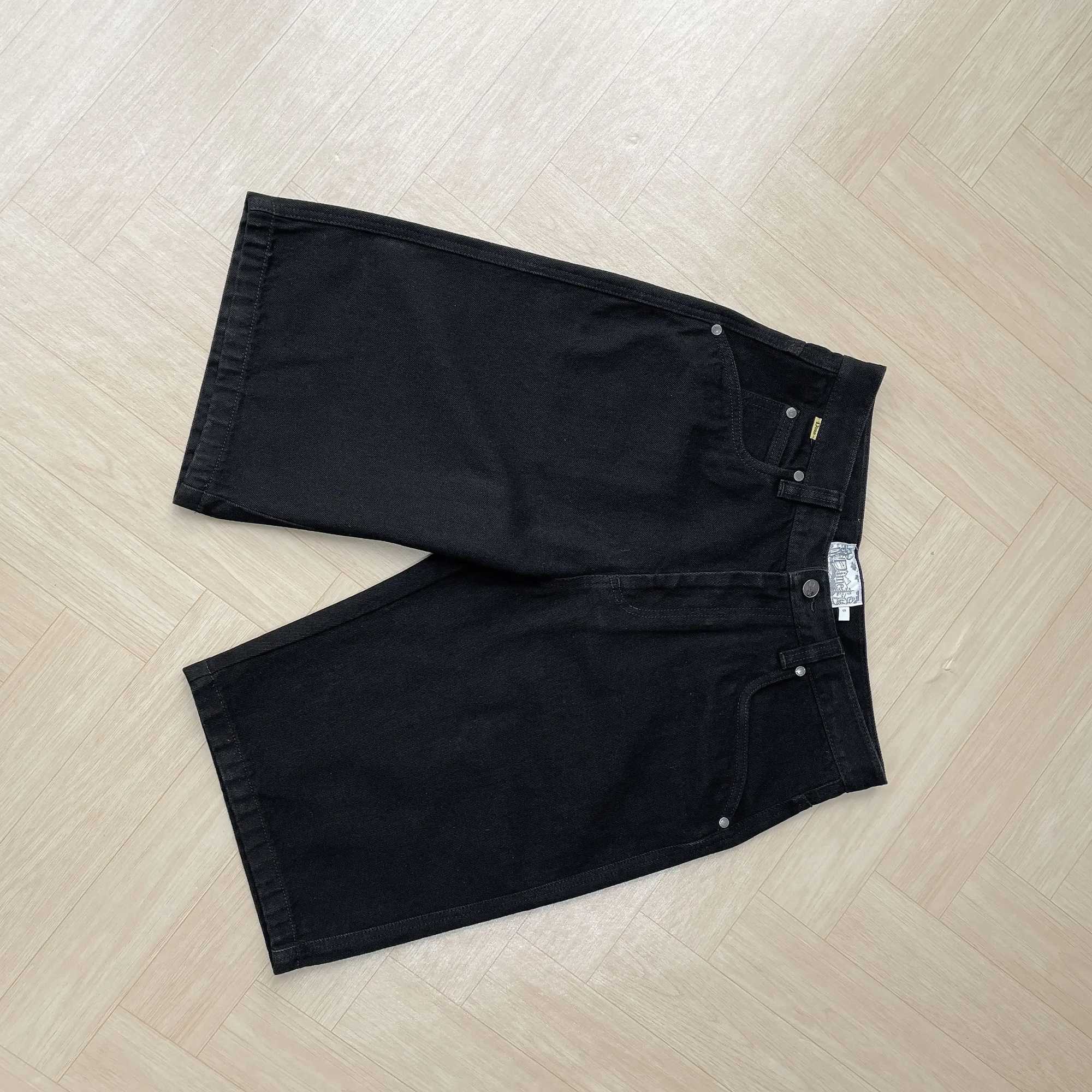 2025 Y2K Traf Mens Coin Shorts Coin Skateboarding Bag Short Embroidered Denim Simple Coin Pants Mens Jeans W250403