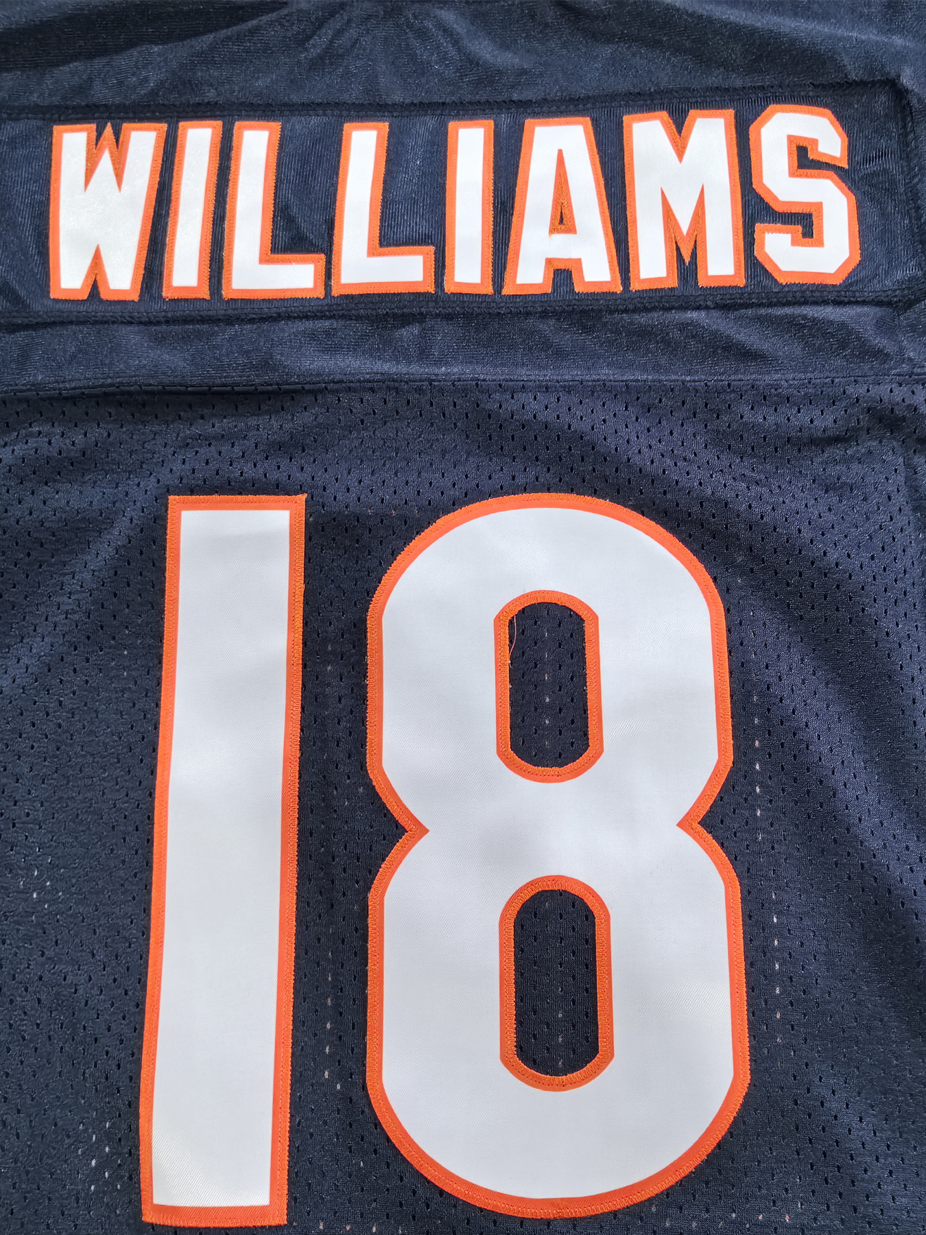 18 Caleb Williams 2025 Navy Football Jersey Payton Urlacher Loveland Odunze Moore Bagent Singletary Kmet Hester McMichael Ditka McMahon Monangai Custo