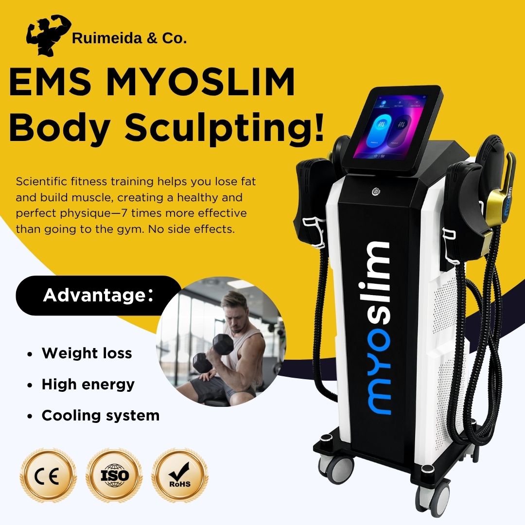 Professional EMS Body Sculpting Machine With 6500W RF Technology HI-emt Energy Fat Reduction Muscle Toning and Cellulite Removal For Aesthetic Spa Cli