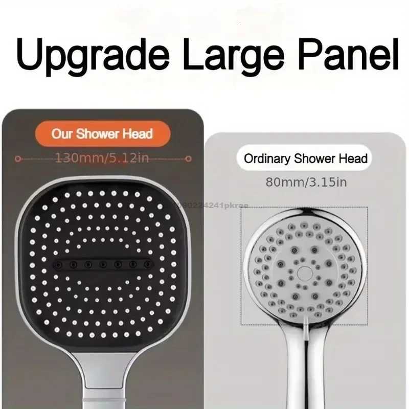 3-Modes High Pressure Shower Water Saving Shower s Adjustable Water Massage Sprayer He Bathro Accessories Y251103