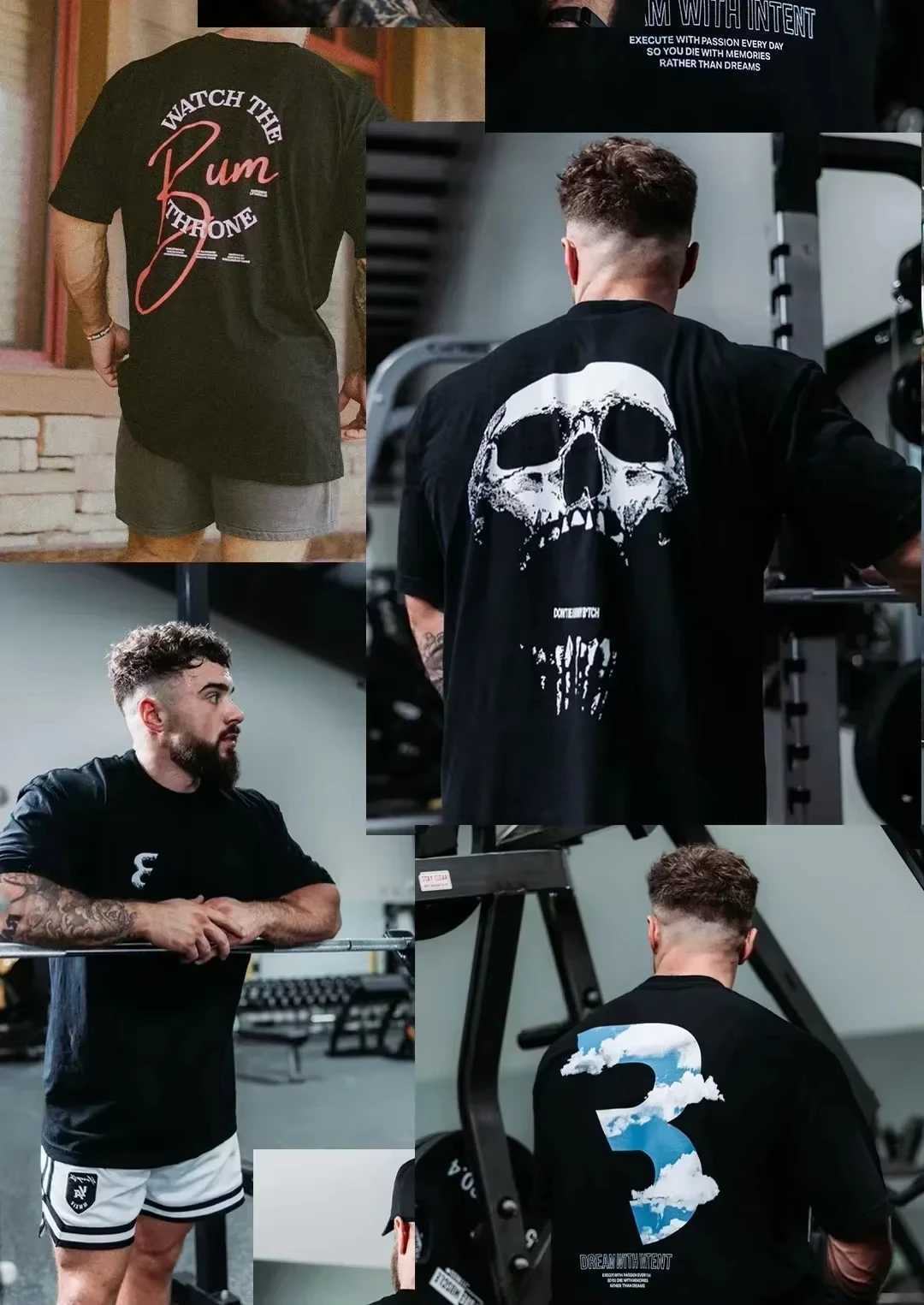 CBUM Mens Gym Cotton T-Shirt High Quality Chris Bumstead Sportswear Fitness Oversize Sportswear High Quality Big Casual T-Shirt X2504031