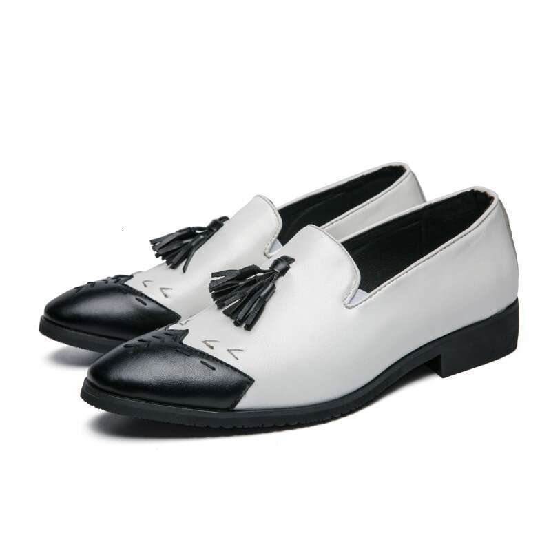 2024 Men's Large Size New Fashion Trend Business Leather Shoes British Style Merchant