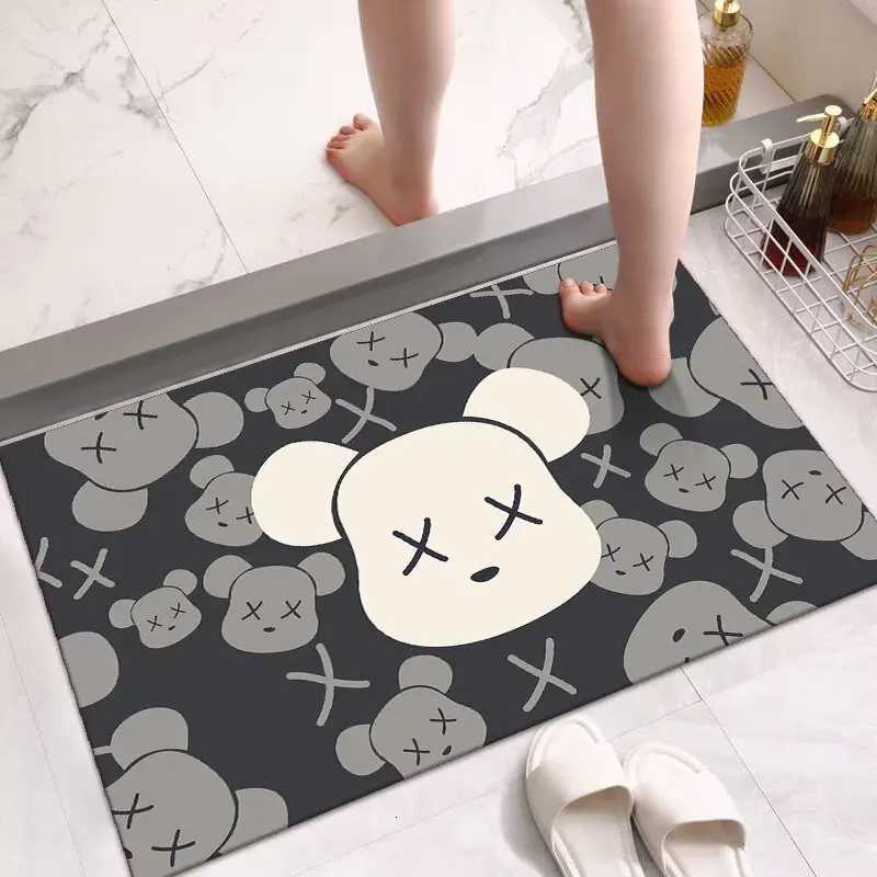 Diatom mud floor mat bathroom toilet special floor mat toilet bath shower door mat water absorption quick drying non-slip carpet C251103