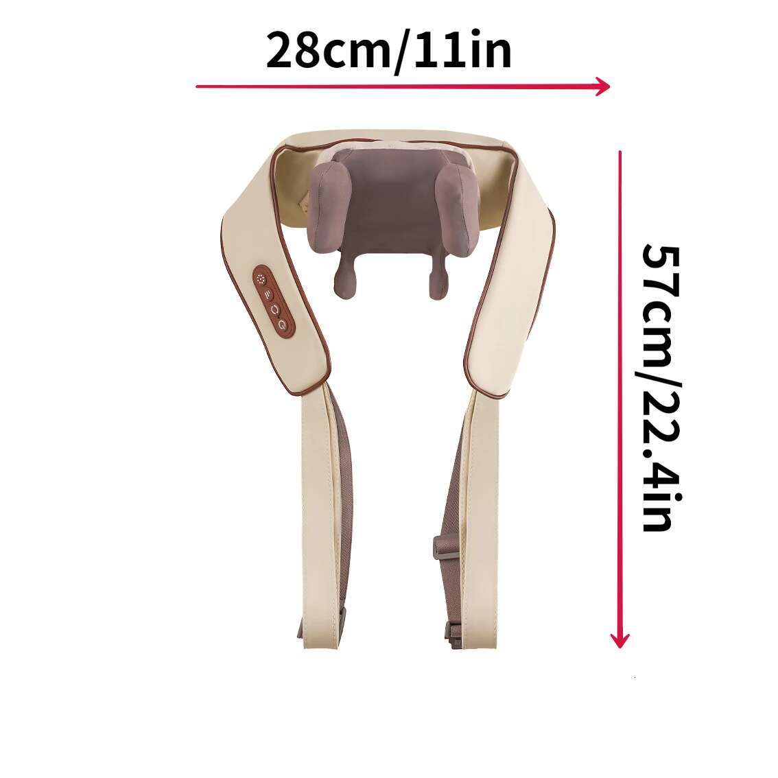 Neck Shoulder Massager Deep Tissue Shiatsu Back Massagers With Heatfor Pain Relief Electric Kneading Squeeze Muscles Massage