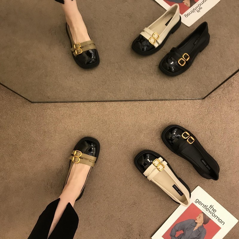 Preppy Style British Style Flat Shoes Womens Spring Autumn Arrival Thick Sole Comfortable Casual Shoes Leather Loafers 240924