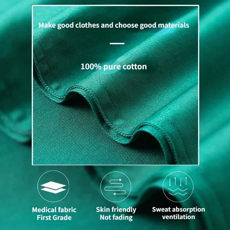 New Style Long Sleeves Scrub Set Nurse Workwear Scrubs Nursing Uniforms V Neck Women Men Solid Color Doctor Working Suit Cheap J251103