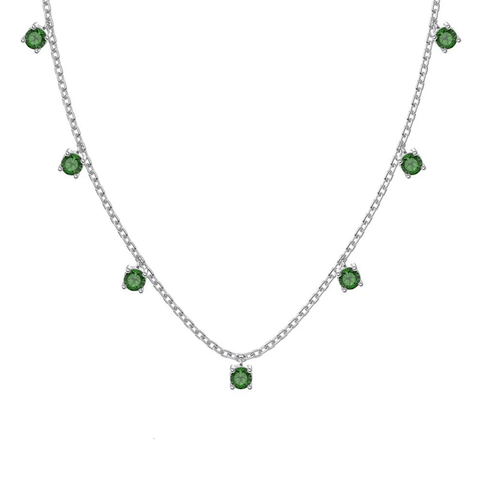 Wong Rain 100 925 sterling silver 25MM round cutting laboratory sapphire gemstone pendant necklace womens exquisite jewelry gift wholesale 250328