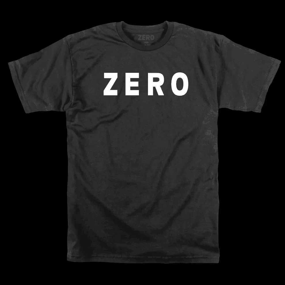 Zero Skateboard Retro Mens Black T-shirt Size S to 4XL Summer Loose Short Sleeve Cotton T-shirt Top W250402