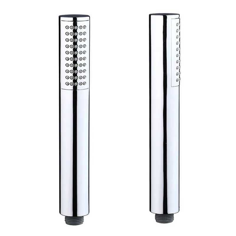 1PC New Shape ABS Chre Plated Slim Shower Bathro Accessory Bath Rain Round Handheld Shower Y251103