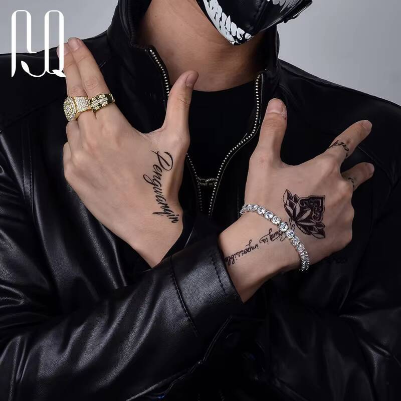 PYQ Wholesale 65mm 8mm Iced Jewelry 925 Sterling Silver VVS Graded Mossanite Moissanite Diamond Tennis Chain Bracelet Gift