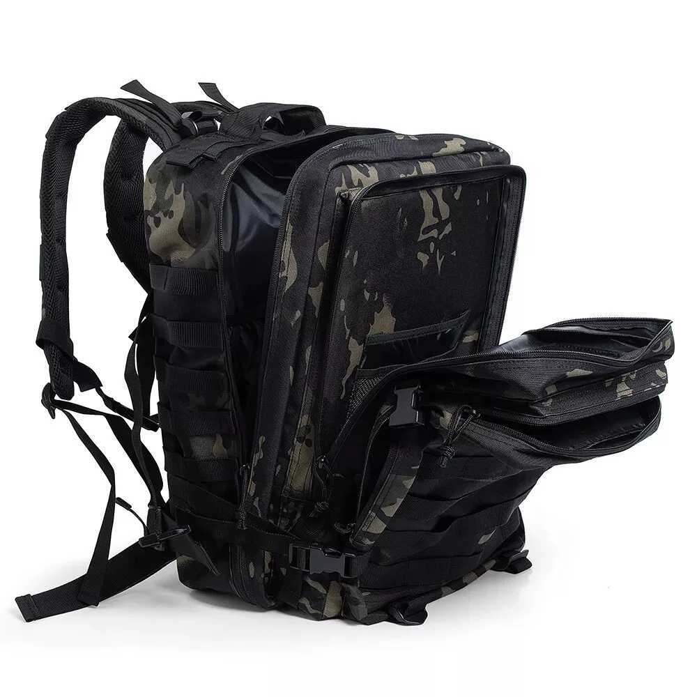 LHI 45L Men Hiking Backpack Tactical Hunting Treeking Travel Camping Bug Out Bag Outdoor EDC Survival Military RucksackC250402