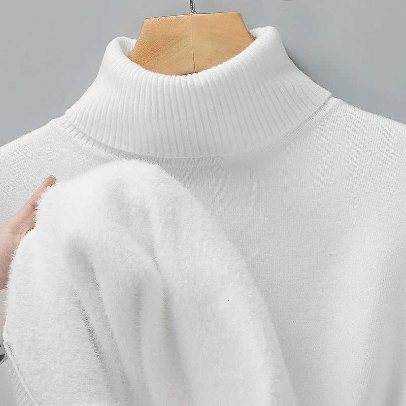 Mens Slim Fit Long Sleeve Turtleneck Sweater Anti-Pilling High Quality Knitted Solid Color Pullover Trendy Mens ClothingT251103