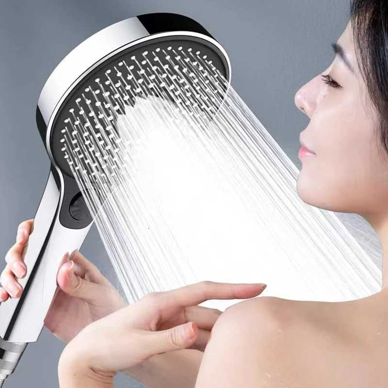 New 135mm Large Panel Pressuri Shower 3 Modes Water Saving Spray Nozzle Massage Rainfall Shower Bathro Accessories Y251103