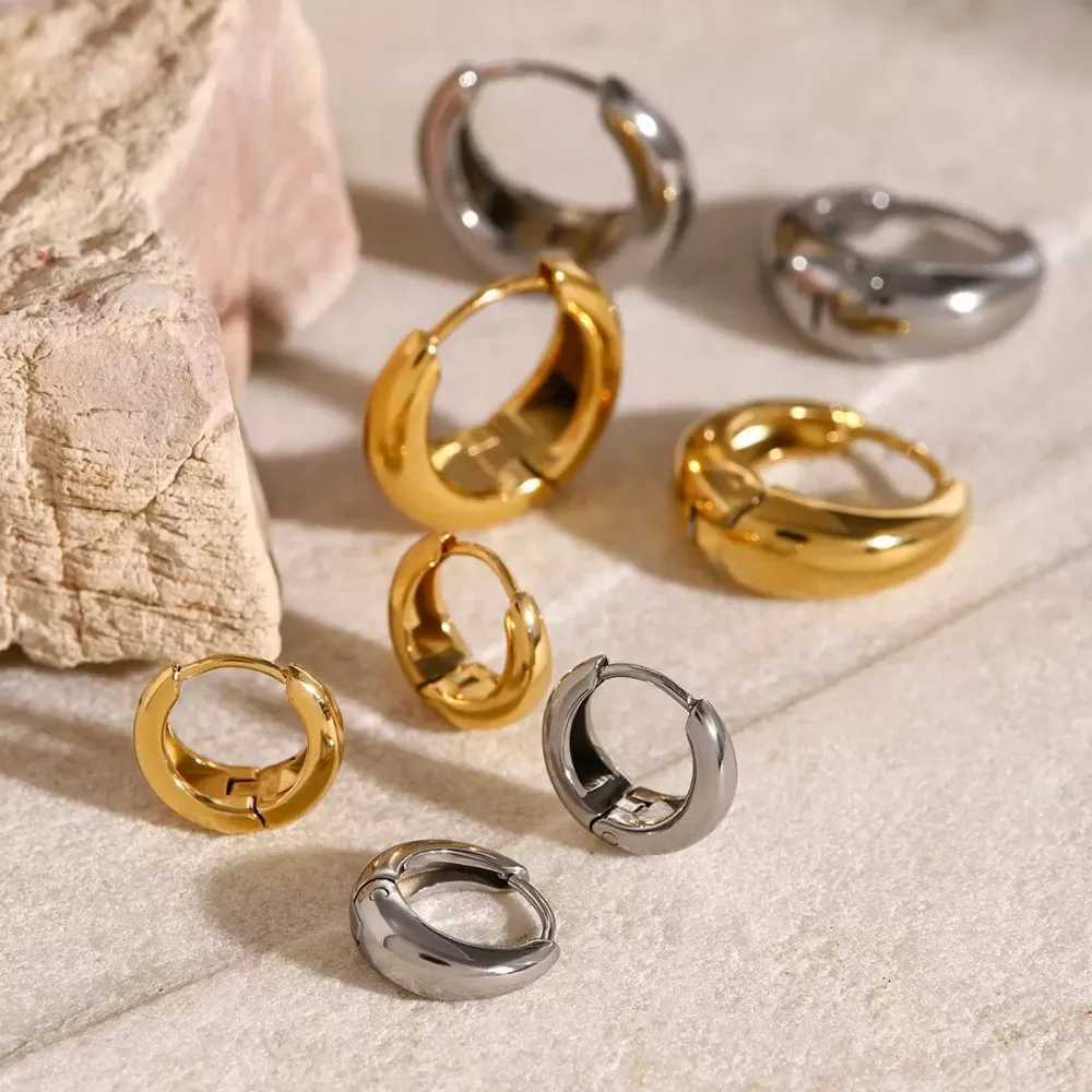 13 Pairs Stainless Steel Minimalist Huggie Hoop Earrings For Women Gold Color Tiny Trendy 61012mm Unisex Korean Earring C251103