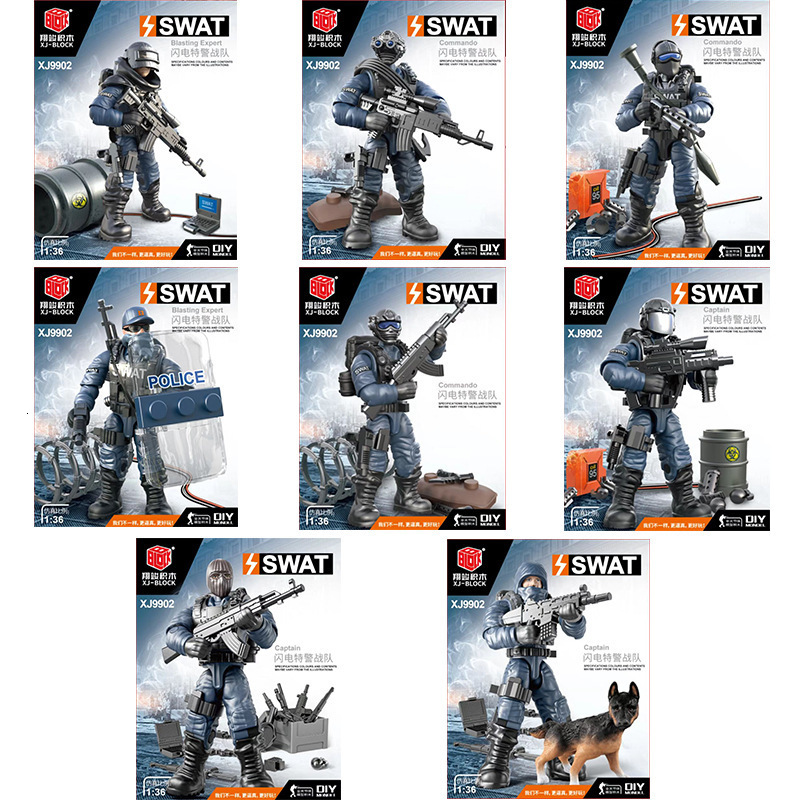 24 PcsLot WW2 Military Figures Building Blocks Nation Army Soldiers Assemble Bricks Educational For Boys Christmas Gift Toys 250908