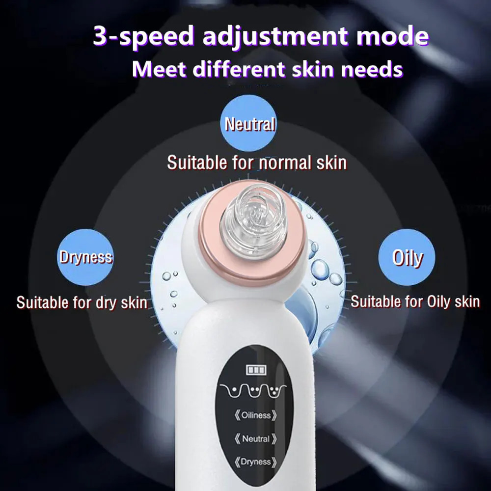 Blackhead r Vacuum Suction Personal Care Small Bubble Electric Face Nose Cleaner 251030