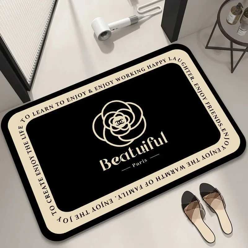 luxery VIKAMA Modern Light Luxury Premium Feeling Diatomite Bathroom Anti-slip Kitchen Wear-resistant Dirty Floor Mats Home Decoration designer C25110