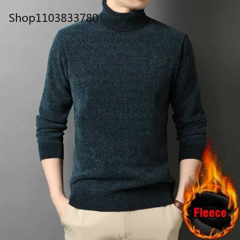Men Turtleneck Sweater Casual Thick Mens Rollneck Knitted Sweater Warm Mens Jumper Woolen Sweater Male Outwear Knitwear 3XL 4XLT251103