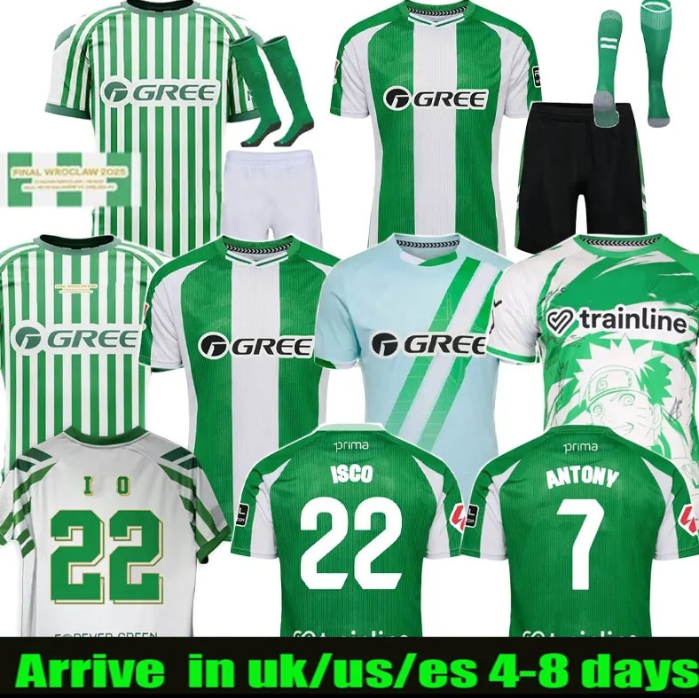25 26 Real Betis ANTONY ISCO Soccer Jerseys 2025 JOAQUIN FEKIR BIGLESIAS CANALES WILLIAN J Shirt WILLIAM CAMARASA JUANMI RUIZ Men Kids Kit Football Sh