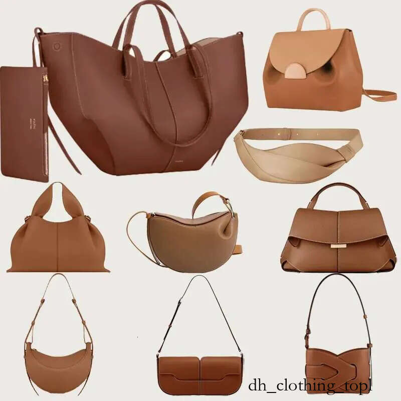 Poleras Designer Bag Genuine Leather Half Moon Smooth Leather Shoulder Bag Tote Fashion Leather Purse Textured Smile Poleen Pole Polenetotebag Poleen Polem beb